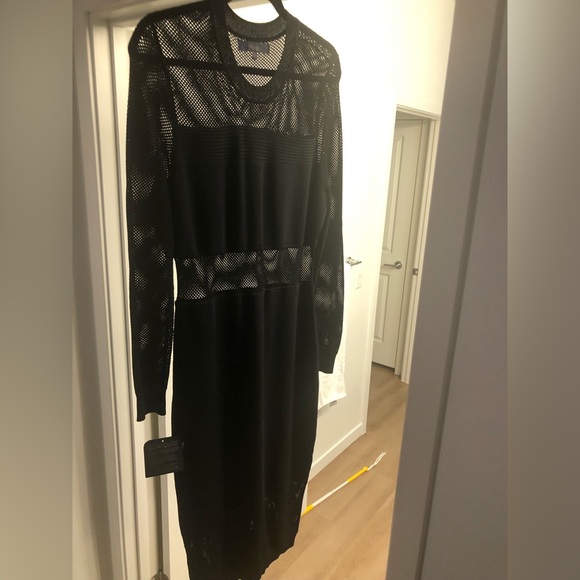 NWT Rachel Ray black knit dress - Picture 2 of 3